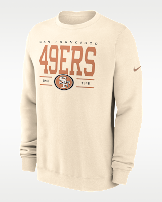 San Francisco 49ers Club Men's Nike NFL Pullover Crew. Nike.com